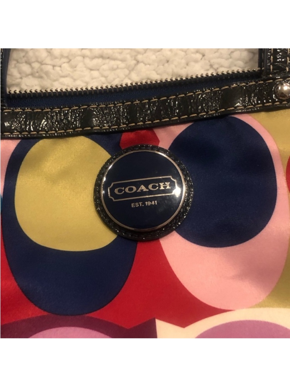 Coach Signature Multicolor Shoulder Bag - Picture 2 of 8
